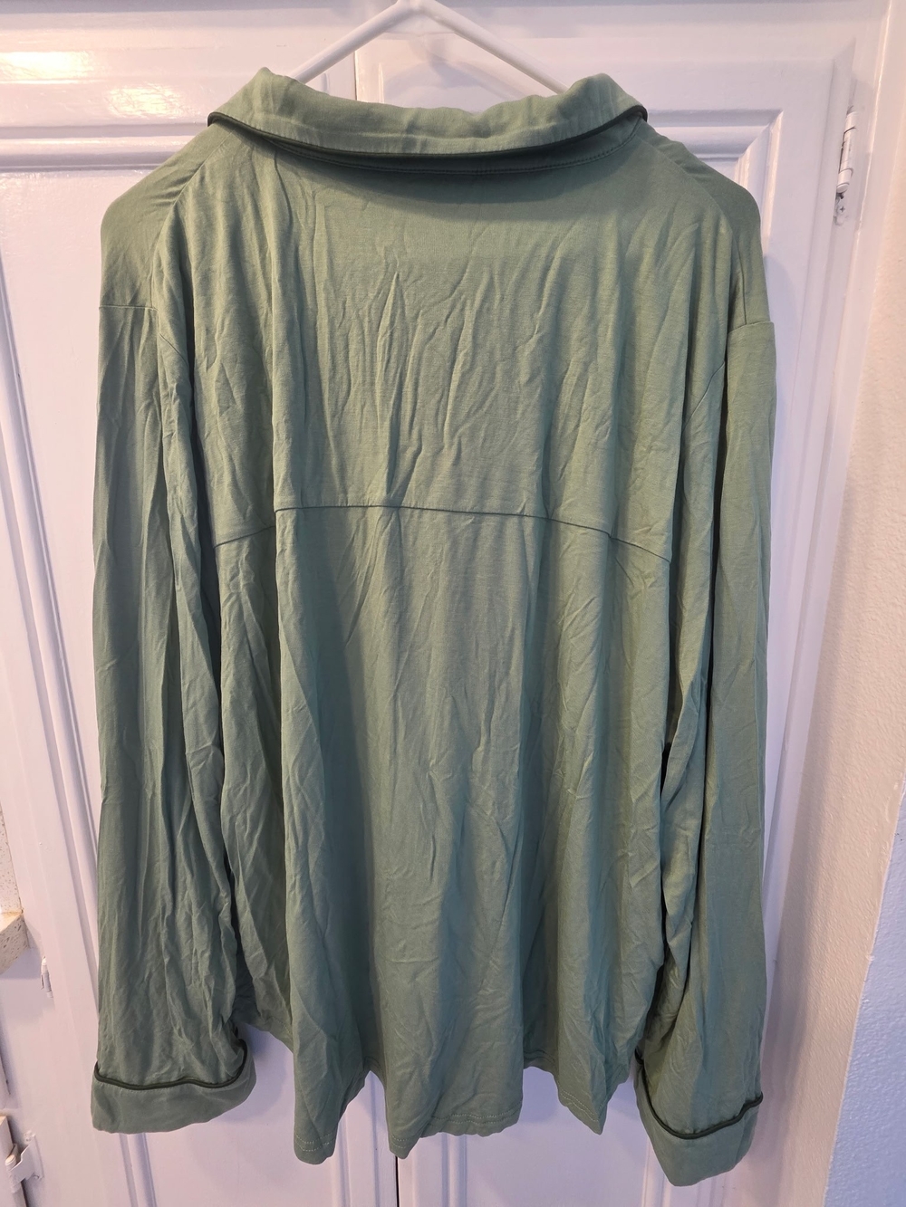 NWT ~ Cozy Earth Fern Green Women's Long Sleeve Bamboo Stretch Knit Pajamas~XXL - Picture 8 of 14